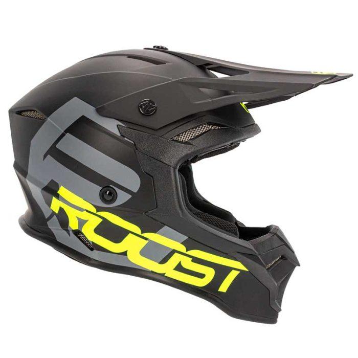 CASCO ROOST X-TOPAZRAPTOR MATT BLACK / FLUO YELLOW - Imagen 3