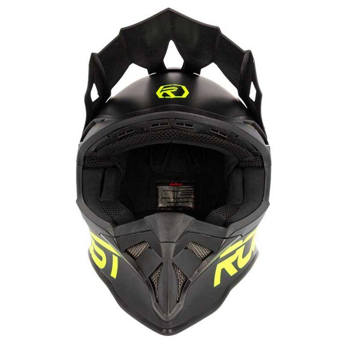 CASCO ROOST X-TOPAZRAPTOR MATT BLACK / FLUO YELLOW - Imagen 4