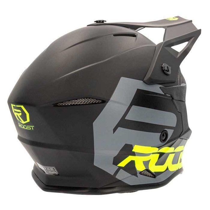 CASCO ROOST X-TOPAZRAPTOR MATT BLACK / FLUO YELLOW - Imagen 7