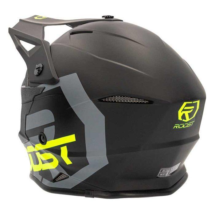 CASCO ROOST X-TOPAZRAPTOR MATT BLACK / FLUO YELLOW - Imagen 8