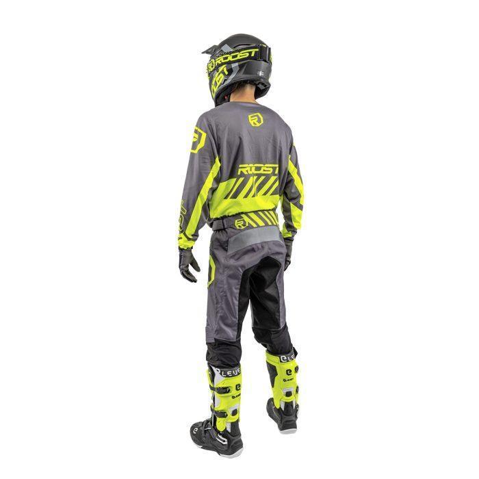 CAMISETA ROOST X-TOPAZ FLOW GREY / YELLOW - Imagen 3