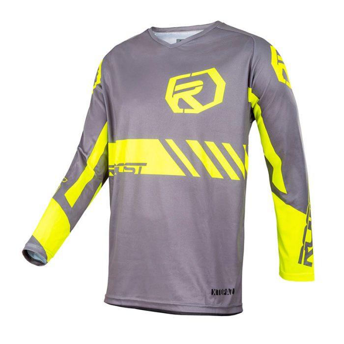 CAMISETA ROOST X-TOPAZ FLOW GREY / YELLOW