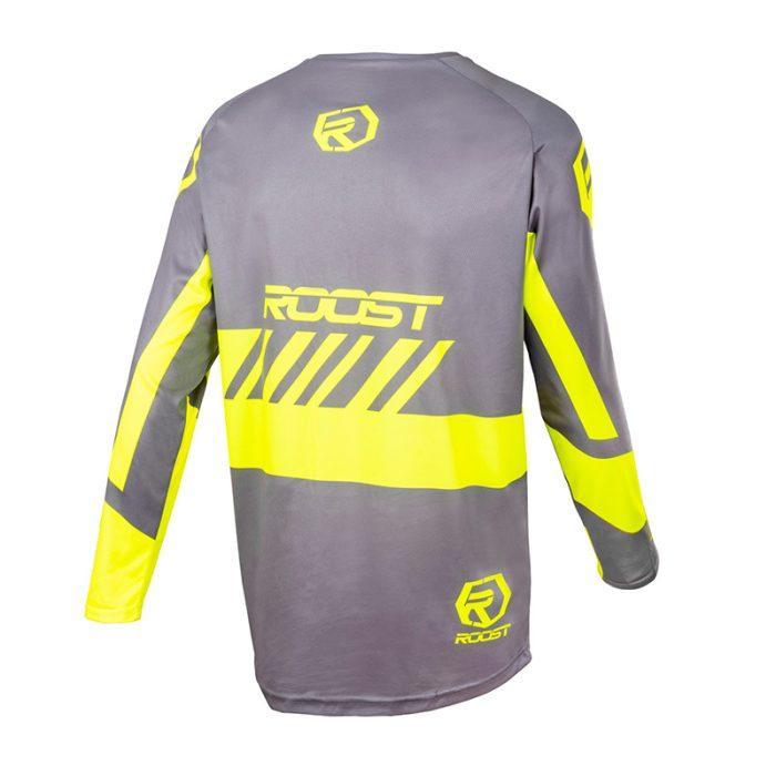 CAMISETA ROOST X-TOPAZ FLOW GREY / YELLOW - Imagen 4