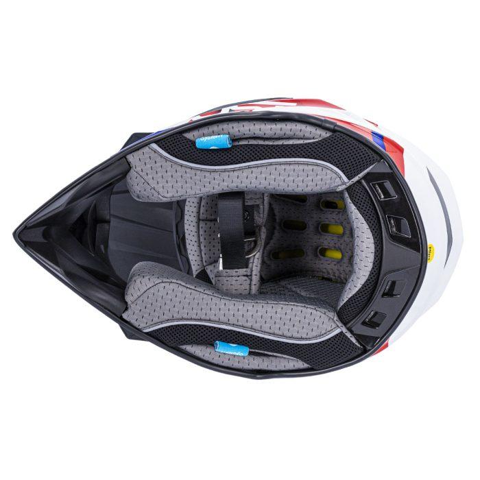 CASCO ROOST OXIDE XRUBY BLUE WHITE RED - Imagen 9