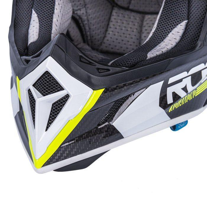 CASCO ROOST ATOM XDIAMOND CARBON FLUO - Imagen 9