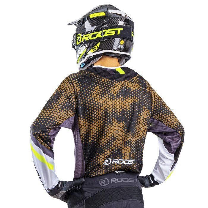 CAMISETA ROOST X-RUBY SICK WHITE/BROWN/YELLOW FLUO - Imagen 3