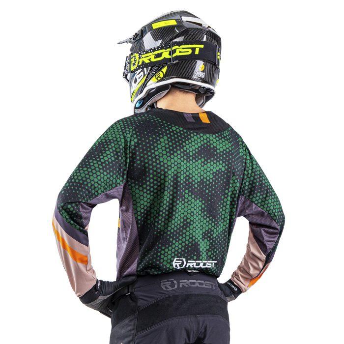 CAMISETA ROOST X-RUBY SICK BROWN/GREEN/ORANGE - Imagen 3