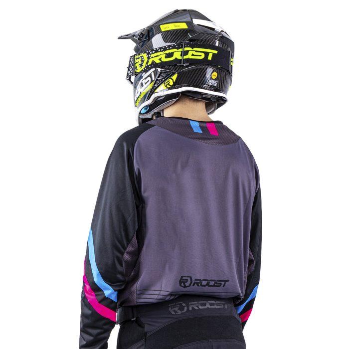 CAMISETA ROOST X-RUBY SICK BLACK/BLUE/MAGENTA - Imagen 3