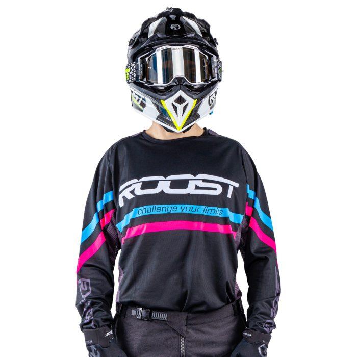 CAMISETA ROOST X-RUBY SICK BLACK/BLUE/MAGENTA