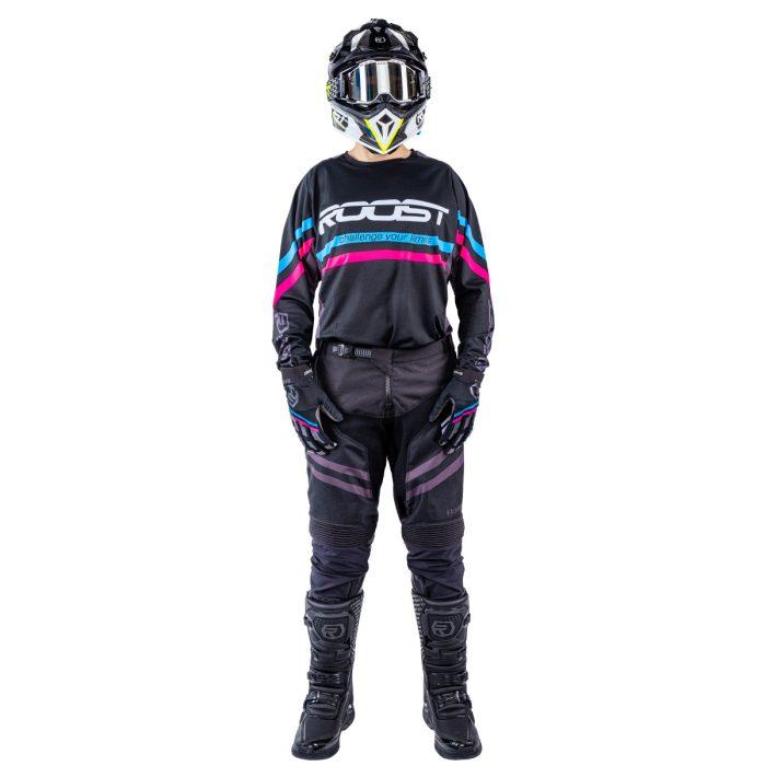 CAMISETA ROOST X-RUBY SICK BLACK/BLUE/MAGENTA - Imagen 4