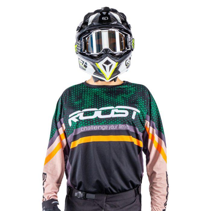 CAMISETA ROOST X-RUBY SICK BROWN/GREEN/ORANGE