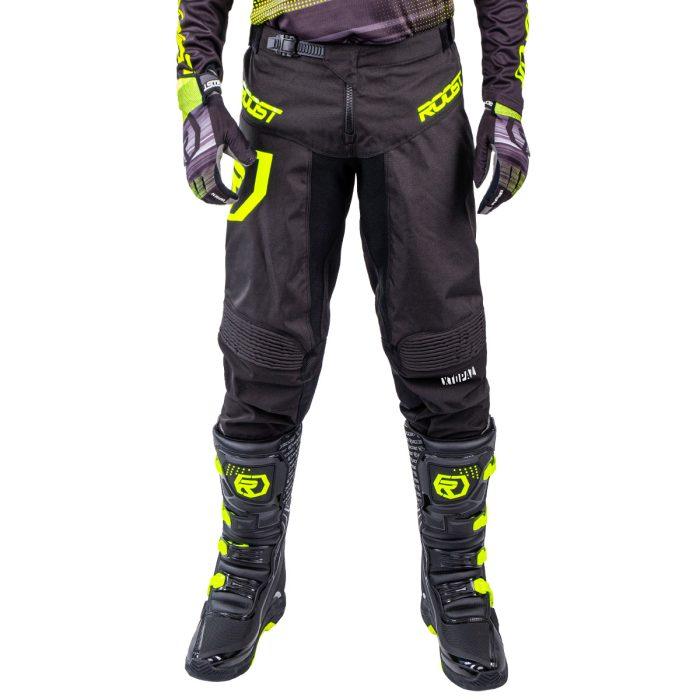 PANTALON ROOST X-TOPAZ FLOW BLACK / YELLOW FUOR