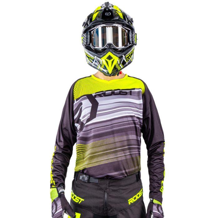 CAMISETA ROOST X-TOPAZ FLOW BLACK / YELLOW FUOR